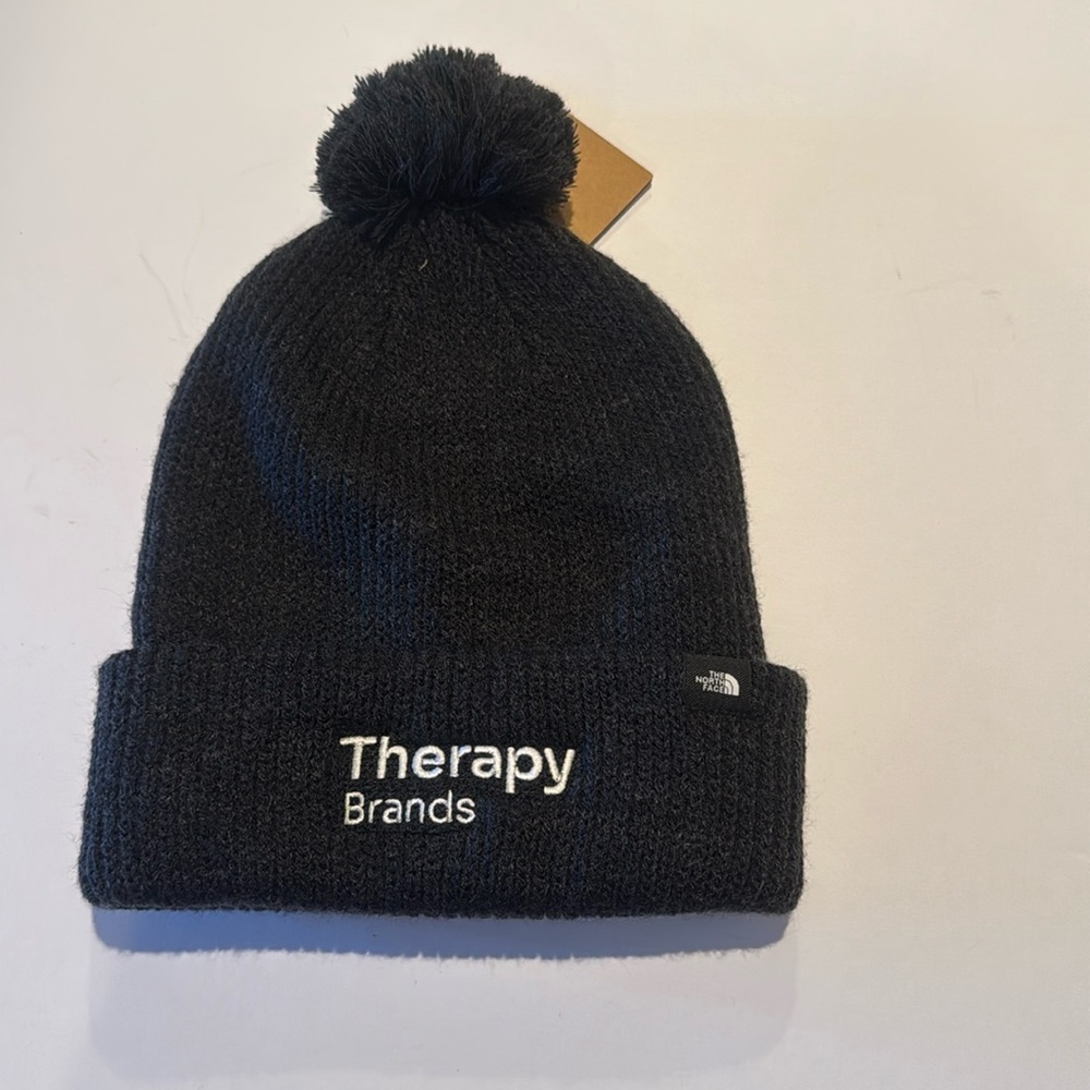 NWT The NorthFace Therapy‎ Brands Pom Hat Winter OS Gray